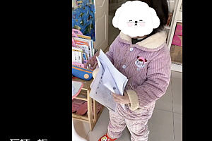 妹妹把哥哥的寒假作业写完了  有这样学霸潜质的妹妹太幸福了