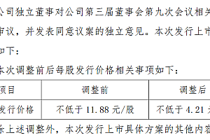 明阳科技调低北交所发行底价至4.21元股:对应市盈率由17倍降至6倍