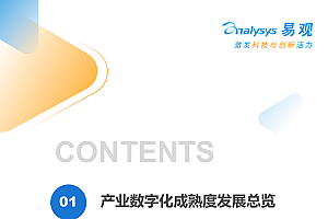 2022年中国产业数字化发展成熟度指数报告