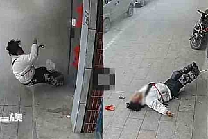 榆林一男子当街被炸飞 监控拍下事故瞬间:倒地抽搐后吐血