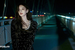 高清李一桐黑色裙子图片壁纸桌面