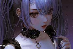 动漫戴着耳环的少女图片高清动漫壁纸