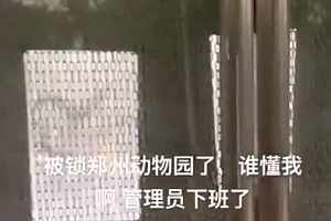 男子错过闭园被关动物园里了 网友:动物园奇妙夜来了!
