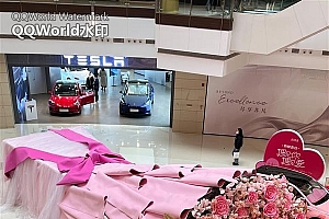 全国多地现巨型玫瑰 浪漫打卡去吧小情侣们