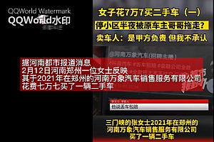 女子买二手车被原车主哥哥拖走,二手车店:卖车人是甲方 我不负责