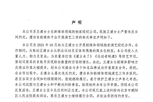 王濛被经纪公司起诉:严重违约 擅自参加新媒体活动