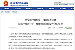 两名主播涉嫌偷逃税被罚  网友:会进黑名单吗?