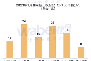 2023年1月北京新三板企业市值TOP100出炉:康乐卫士等15家企业冲击北交所