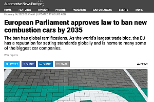 欧洲决定了,2035年停售燃油车