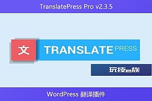 TranslatePress Pro v2.3.5 – WordPress 翻译插件