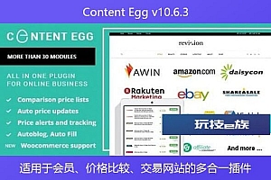 Content Egg v10.6.3 – 适用于会员、价格比较、交易网站的多合一插件