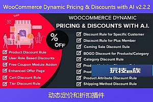 WooCommerce Dynamic Pricing & Discounts with AI v2.2.2 – 动态定价和折扣插件