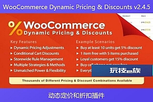 WooCommerce Dynamic Pricing & Discounts v2.4.5 – 动态定价和折扣插件