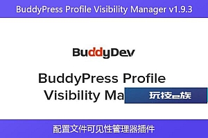 BuddyPress Profile Visibility Manager v1.9.3 – 配置文件可见性管理器插件