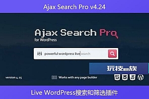 Ajax Search Pro v4.24 – Live WordPress搜索和筛选插件