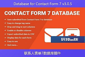 Database for Contact Form 7 v3.0.5 – 联系人表单7数据库插件