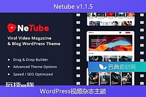 Netube v1.1.5 – WordPress视频杂志主题