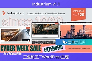 Industrium v1.1 – 工业和工厂WordPress主题