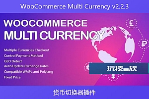WooCommerce Multi Currency v2.2.3 – 货币切换器插件