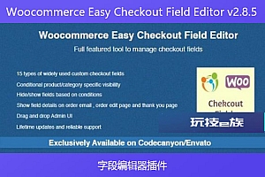 Woocommerce Easy Checkout Field Editor v2.8.5 – 字段编辑器插件