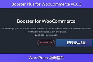 Booster Plus for WooCommerce v6.0.5 – WordPress 微调插件