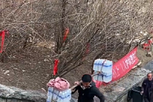 男子爬泰山帮挑山工挑水 网友:瞬间感觉自己的工作很幸福了