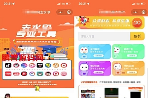 2022最新版去水印小程序源码+基于WordPress插件