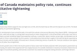 终于结束了!加拿大央行成为全球首个停下加息“狂飙”的主要央行 若超出预期也会继续加息