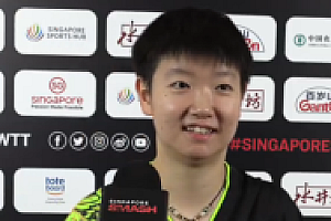 孙颖莎3比0横扫中国台北选手刘馨尹晋级32强