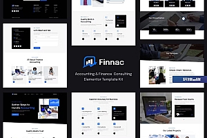 Finnac – 会计和财务咨询 Elementor 模板套件