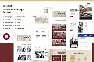 Notart | 公证人和法律服务 Elementor Template Kit