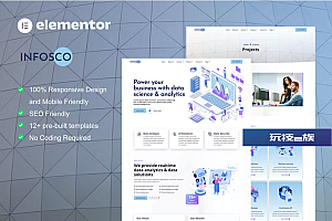 Infosco – 数据科学和分析服务 Elementor 模板工具包