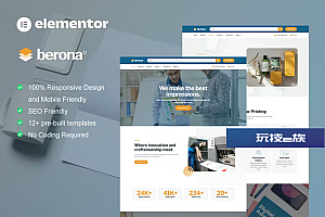 Berona – 印刷和设计服务 Elementor 模板套件