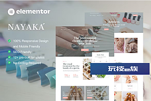 Nayaka – 美甲沙龙和美容护理 Elementor 模板套件