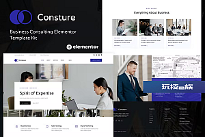 Consture – 商业咨询 Elementor 模板套件