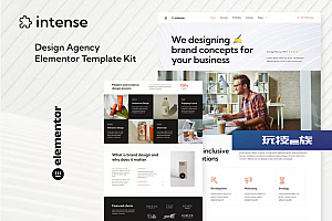 Intense – 创意数字代理服务 Elementor 模板套件