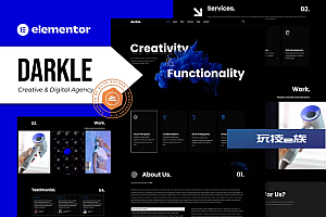 Darkle – 创意和数字代理 Elementor 模板工具包