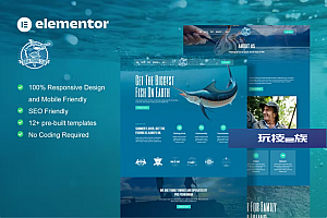Joran – 钓鱼俱乐部 Elementor 模板套件