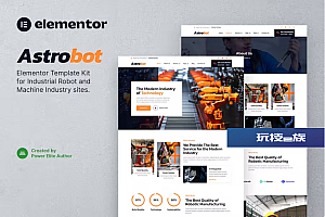 Astrobot – 工业机器人和机械工业 Elementor 模板套件