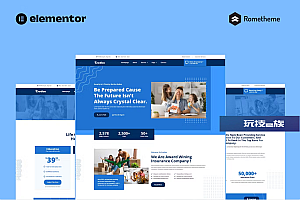 Credice – 保险机构 Elementor Pro 完整站点模板套件