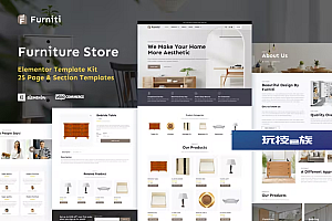 Furniti – 家具和家居装饰商店 Elementor Pro 模板套件