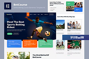 BetCourse – 体育博彩和预测课程 Elementor 模板套件