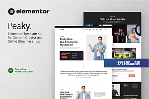 Peaky – 内容创建者和在线流媒体 Elementor 模板工具包