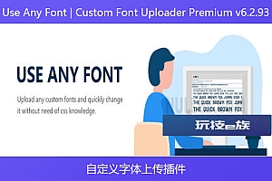 Use Any Font 、Custom Font Uploader Premium v6.2.93 – 自定义字体上传插件