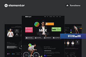 MAX – Content Creator Elementor Pro 完整站点模板工具包