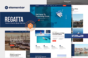 Regatta – 游艇俱乐部和船只租赁 Elementor 模板套件