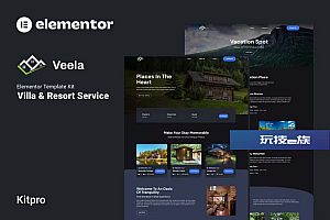 Veela – 度假租赁和度假村 Elementor 模板套件