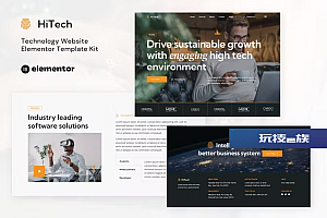 HiTech – IT 解决方案和服务 Elementor 模板套件