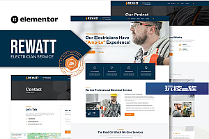Rewatt – 专业电气服务 Elementor 模板套件