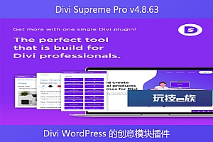 Divi Supreme Pro v4.8.63 – Divi WordPress 的创意模块插件
